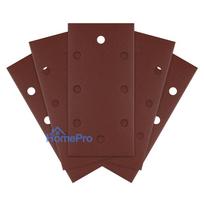 Sanding paper, velcro  93 x 185 mm, P180, 5 pcs. with 8 holes