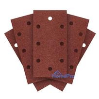 Sanding paper, velcro  93 x 185 mm, P60, 5 pcs. with 8 holes