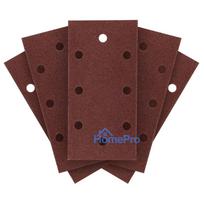 Sanding paper, velcro  93 x 185 mm, P100, 5 pcs. with 8 holes