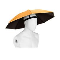 Foldable Design Head Umbrella Hat Windproof Sun Umbrella Head Hats Portable Umbrella Hat  Hiking