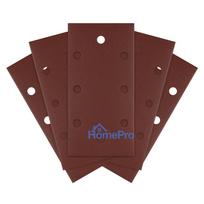 Sanding paper, velcro  93 x 185 mm, P220, 5 pcs. with 8 holes
