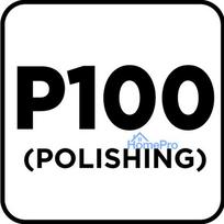 Velcro-backed sanding discs 150 mm, P100, 5 pcs, with 8 holes
