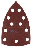 Sanding paper, velcro, iron 102 x 152 mm, P100, 5 pcs, with 11 holes