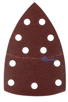 Sanding paper, velcro, iron 102 x 152 mm, P80, 5 pcs, with 11 holes