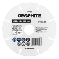 TCT blade for wood cutting with nails 125 x 1.2 x 22.22 mm