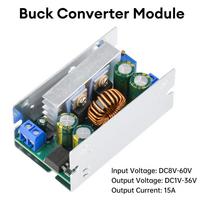 Buck Converter 200W 15A DC-DC 8-60V 48V TO 1-36V 5V 12V 24V 19V Buck Converter Step-Down Power Module