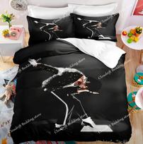 Michael Jackson Patalynės Komplektas Vieno Dydžio Dvivietis Pilnas Karališko Dydžio Muzikos Genijus Patalynė Suaugusiems Paaugliams Miegamasis 200x200cm Antklodės Užvalkalų Komplektas 70x133cm 2pcs