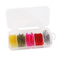 Fishing Lure Set 50pcs Lead Jig Heads Soft Baits Freshwater Saltwater Multi-use Anglers C