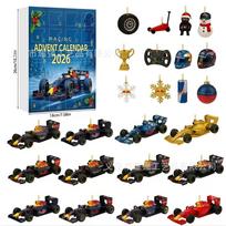 Sports car racing countdown calendar blind box Christmas countdown acrylic pendant 17