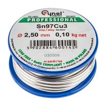 Solder binder 97% Sn, 3% Cu, wire 2.5 mm, 100 g