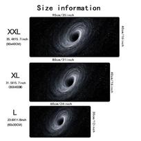 Starburst Black Hole Mouse Pad Rubber Anti-slip Keyboard Table Mats Large Computer Office Mousepad XXL Game Laptop Long Desk Mat 350x600x2mm