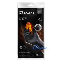 Rękawice nitrylowe czarne mercator gogrip black 4 szt. rozmiar xl