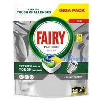FAIRY Platinum Lemon automatic dishwasher capsules, 81 pcs.