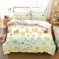 Sumikko Gurashi Cartoon 3D NEW Duvet Cover Pillowcase Bedding Set Adult Boy Girl Bedroom Decoration Children Single Double Large 70x133cm 2pcs