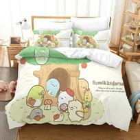 Sumikko Gurashi Cartoon 3D NEW Duvet Cover Pillowcase Bedding Set Adult Boy Girl Bedroom Decoration Children Single Double Large 70x133cm 2pcs