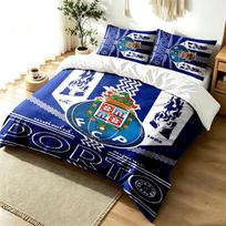 FC Porto 3pc Duvet Cover Set Simple Modern Bedding Set Wrinkle Resistant Soft Fabric All Season Use a perfect gift 140cmx200cm