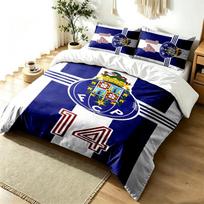 FC Porto 3pc Duvet Cover Set Simple Modern Bedding Set Wrinkle Resistant Soft Fabric All Season Use a perfect gift 140cmx200cm