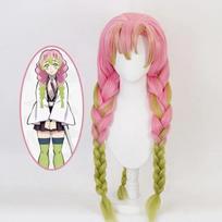 Anime Kanroji Mitsuri Cosplay Kostuum Kostuum Kimono Uniform Kanroji Mitsuri Pruik Halloween Kleding S pink
