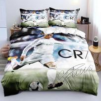 CR7 Kids Soccer Duvet Cover Set Football Stars 2/3pcs Bedding Set for Bedroom Decor Queen King Best Gifts 173x218cm-3pcs