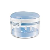 Denture Bath Box with Strainer Basket Mouth Guard Retainer Case Leak Proof Denture Storage Case for Travel Soaking Dentures