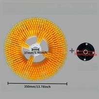 350mm Photovoltaic Panel Cleaning Brush Head Large Diameter Disc Solar Photovoltaic Power Generation Panel Cleaning Equipment