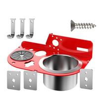 Heavy Duty 2Mm Thick Aluminum Ladder Tool Holders Support Organizer With Large Capacity Bucket For Nails And Tools