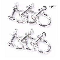 Bracelet Buckles O-Shaped Shackle Buckle Paracord Bracelets accessories Survival Rope Paracords 6pcs