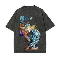 Diego Brando JoJo Steel Ball Run Anime Graphic T Shirt, Gift For Fan Anime M black