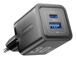 VENTION 30W USB-C 2-PORT BLACK WALL MOBILE CHARGER FEQB0-EU