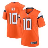 Denver Broncos 10 Nix Football Jersey Mens Vintage Game Uniform Multiple Sizes Men's 2nd Orange In Stock white