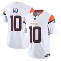 Denver Broncos 10 Nix Football Jersey Mens Vintage Game Uniform Multiple Sizes Men's 3rd White In Stock