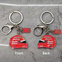 Charles Leclerc Hamilton F1 2025 Racing Helmet Keychain Ornament Pendant Gift for Ferrari Roma 488 Portofino F8 Roma Spider SF90 hlzc8