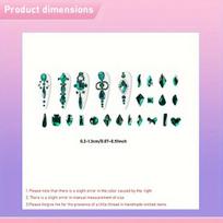 Kristalų rinkinys nagų dekoravimui,  6#champagne 450PCS
