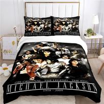 Luxury New 3D Print Michael J-Jackson Duvet Cover Comforter Fear Bedding set Soft Quilt Cover and Pillowcases Double/Queen/King Baby size 70X133cm