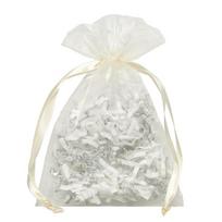 Organza maišelių rinkinys,  Dramblio kaulas