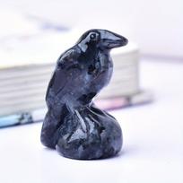 Obsidianas, 1 vnt., Juodasis labradoritas