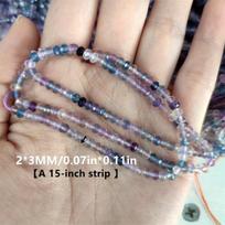 Abako karoliukai 1 juosta, 2 * 3 mm fluoritas【15 colių】