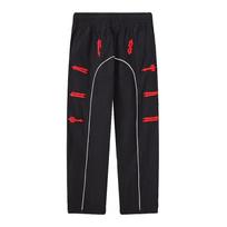 Trapstar Embroidered Mesh Tracksuit Set Casual Windbreaker Jacket Pants Loose Fit Young Men XL black