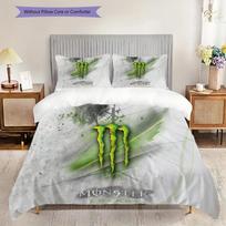 Monster Energy Drink Logo Threepiece Set 1 Duvet Cover 2 Pillowcase Without Core 2Dflat Christmas Birthday Gift Duvet Cover And Pillowcase 200x220cm