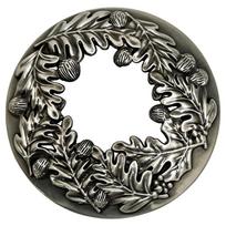 Jar Candle Cover Cast Metal Candle Guard with Leaf Pattern and Open Center for Steadier Candle Melt in Indoor Use