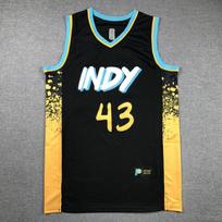 Customizable NBA Basketball Jersey Indiana Pacers 0 43 Men Women Sportswear Breathable Mesh Training Game Uniform S