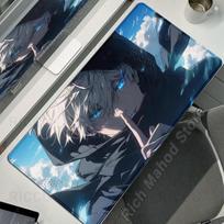 Anime Jujutsu Kaisen Mouse Pads Pattern Cool Gojo Satoru Large Extended Gaming Desk Rug Gamer Laptop Keyboard Computer Desk Mats 300x600x2MM