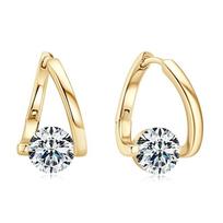 Magnetoterapijos germanio auskarai limfos drenažas auskarai-studs golden beige