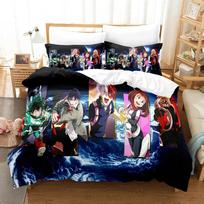 My hero academia Bedding Set Single Twin Full Queen King Size Todoroki Bed Set Aldult Kid Bedroom Duvetcover Sets 3D Print 046 70x133cm 2pcs