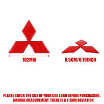ABS Automobilio Priekinės Grotelės Bagažinės Emblemos Dangtelio Lipdukas Mitsubishi Lancer Pajero V3 Automobiliui Priekinis Galinis Ženklelis Grotelių Dekoravimo Aksesuarai