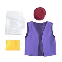 Anime Suaugusiųjų Aladino Princas Kostiumas Arabiškos Naktys Cosplay su Diržu ir Skrybėle Helovino Šventei Spektakliui Dievo Lempos Šventės Cos XXL(185-190CM) blue