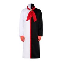 One Piece Monkey D Garp Cosplay Full Set, Luffy Grandpa Anime Stage Performance Costume XXL black