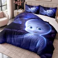 Casper the Friendly Ghost 3Pcs Bedding Set Duvet Cover With Two Pillowcases For Bedroom Home Decoration 135cmx200cm