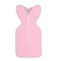 Baby Swaddle Sleep Bag Newborn Infant Anti Startle All Cotton Sack M 10-15 lbs white