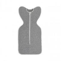 Baby Swaddle Sleep Bag Newborn Infant Anti Startle All Cotton Sack L 15-20 lbs gray